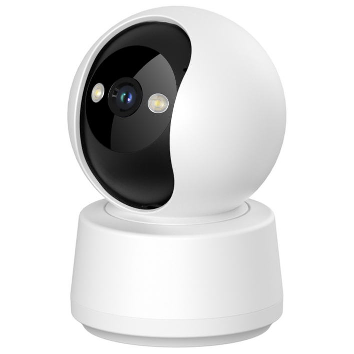 AMSKY 홈캠 가정용 cctv 카메라 실내용 WiFi 2K QHD 초고화질 360도 회전, GWC10 화이트, 1개