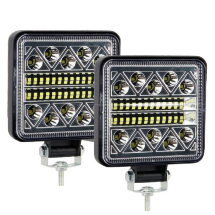 대신스토어 102W 고출력 LED조명 써치라이트 방수IP67 화물차트럭 지게차 트랙터 포크레인 해루질 차폭등 작업등 다양한용도 배터리 DC 1224V전용, 1개