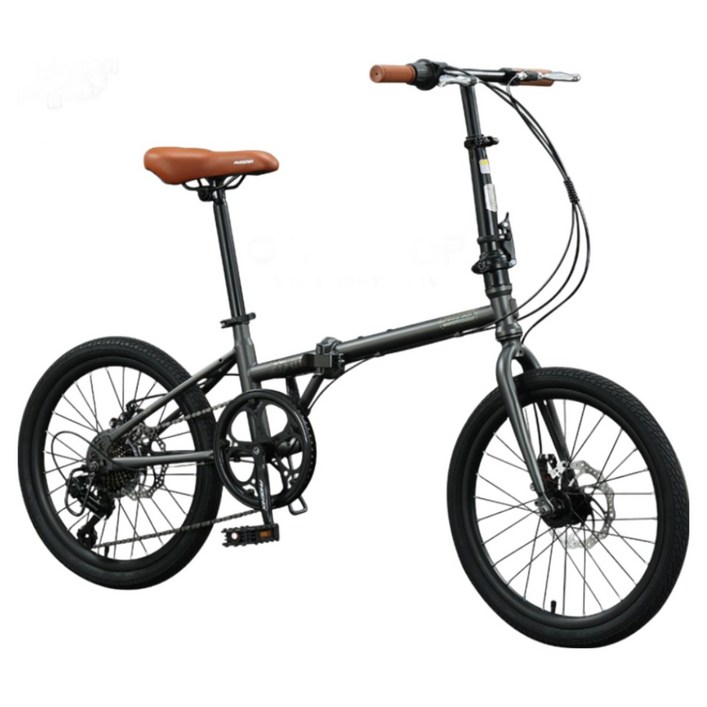 GEARLOOP 접이식 자전거 성인용 여성용 시마노 7단 접이식자전거 도심형 출퇴근용 레저용 경량 폴딩 자전거, 1개, 149cm, 티타늄실버