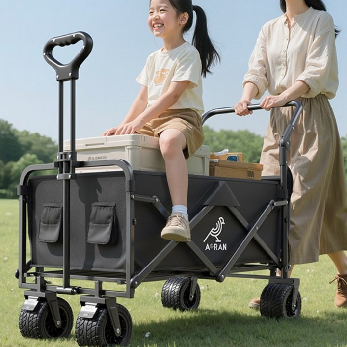 AORAN 캠핑웨건 다기능 밀당 일체형 전지형