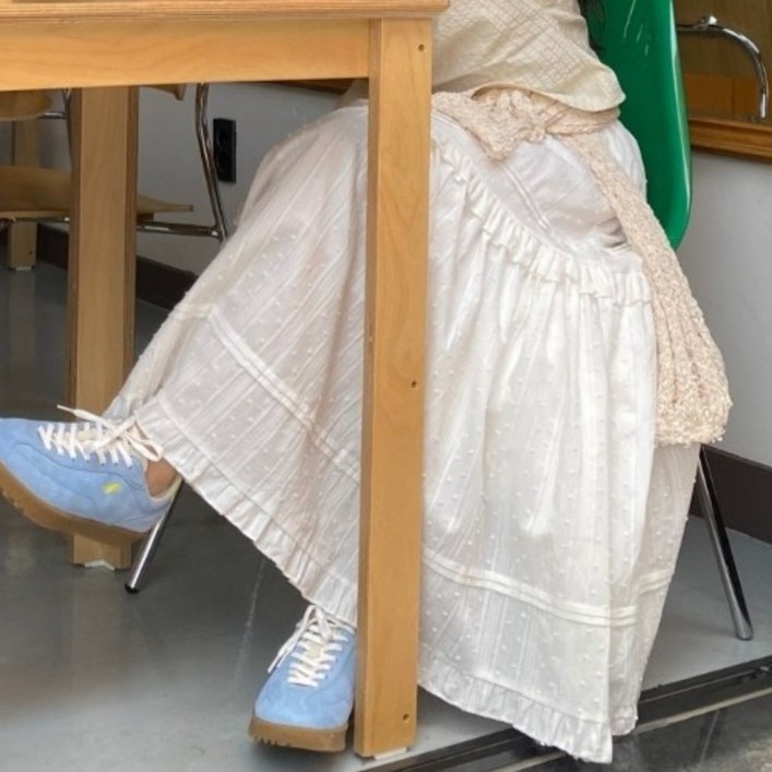 앤스 캉캉 프릴 롱스커트 스커트 빅사이즈 캉캉스커트 2colors