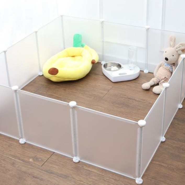 몽몽 강아지애완동물 반투명 울타리 소형 12P