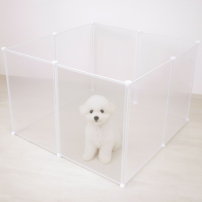 라이프란스 반려동물 투명 울타리 8p