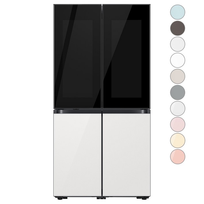 색상선택형 삼성전자 비스포크 825L 프리스탠딩 정수기 4도어 냉장고 방문설치