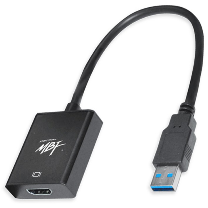 엠비에프 USB 3.0 to HDMI 컨버터, MBFU3HDBK