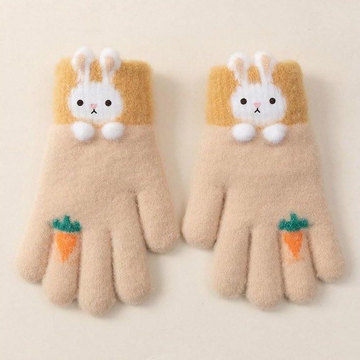 키즈트리 여아용 토끼 손가락 장갑 ST126