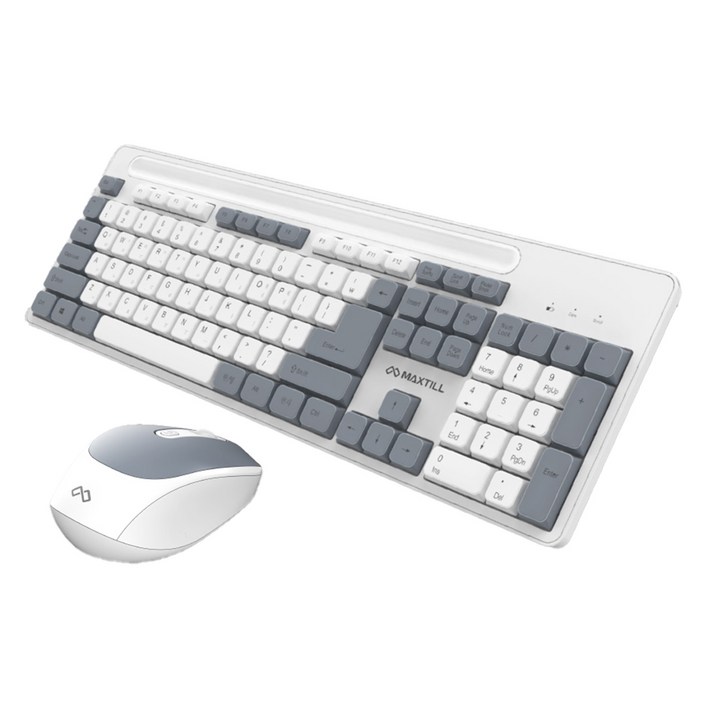 맥스틸 저소음 무선 키보드 마우스 세트