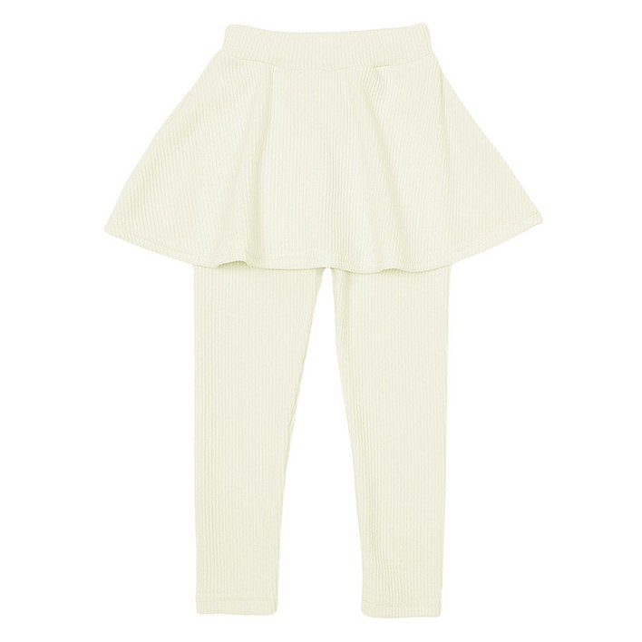 레인보우키즈 여아용 엔젤 골지 치마 레깅스