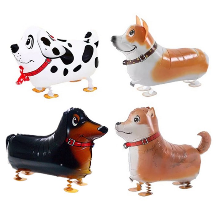 걸어다니는 동물 산책 파티 풍선 4종 세트 P89005A, A세트, 1세트