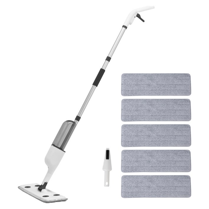 코멧 스프레이 밀대걸레  극세사 패드 5개  다용도 클리너 1개