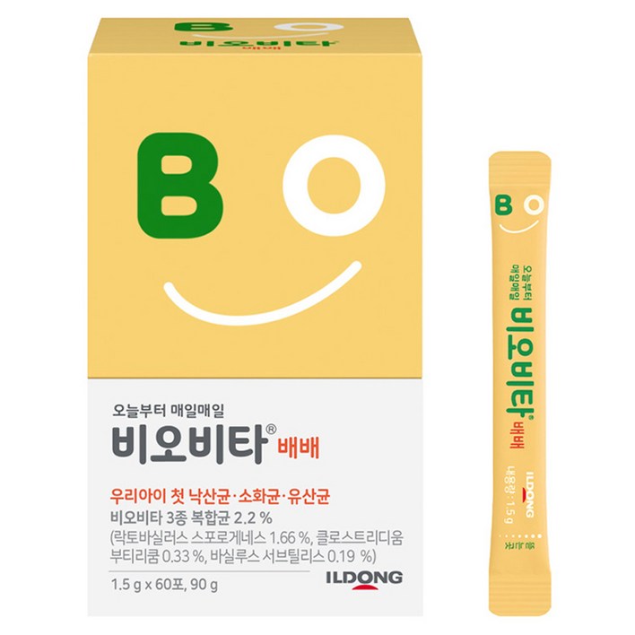 비오비타 배배 유아 유산균, 60회분, 90g, 1개