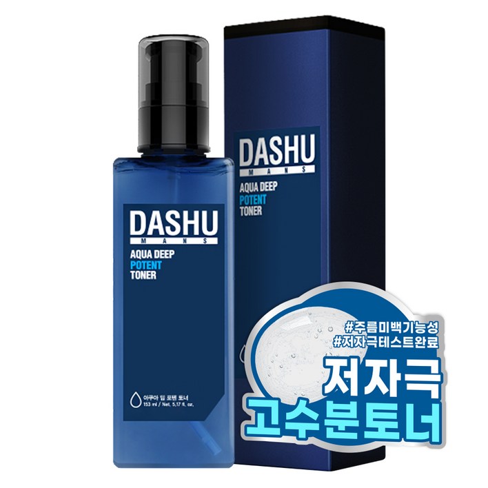 다슈 맨즈 아쿠아 딥 포텐 토너, 153ml, 1개 다슈 맨즈 아쿠아 딥 포텐 토너, 153ml, 1개