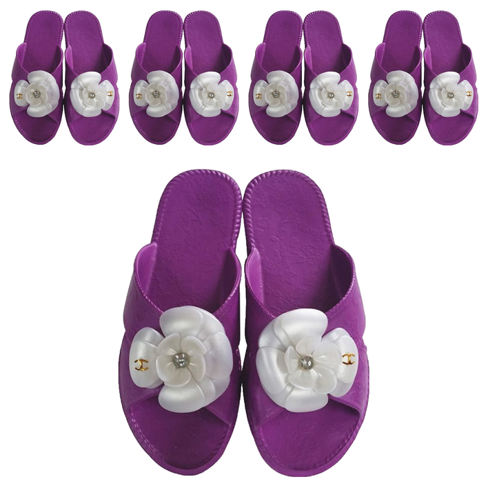 EVA 플라워 거실화, 퍼플, 5개