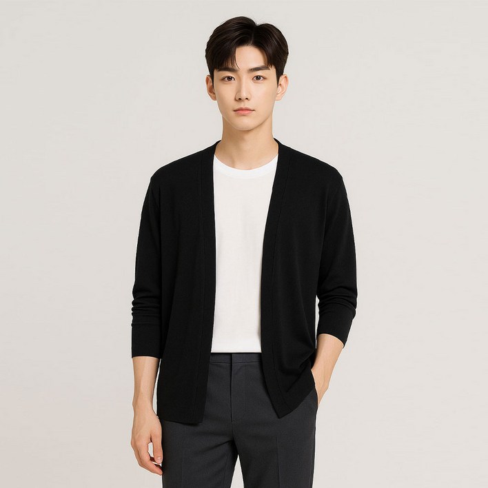바쏘옴므 남성용 냉감 데일리 쿨 가디건 WSZ2MW9
