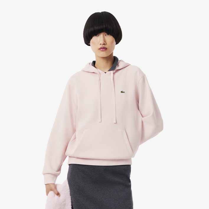 라코스테 여성용 더블페이스 피케 스웻셔츠 후드티 SF5259-55N