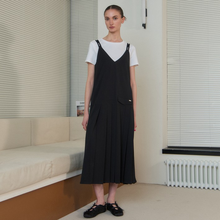 쥬시쥬디 플리츠 뷔스티에 형 원피스 JZOP32DD