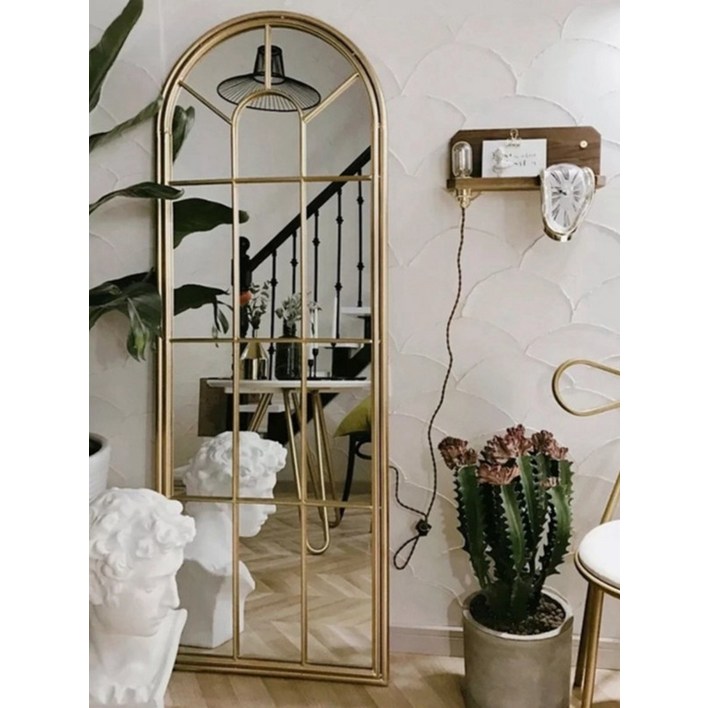 대형거울 엔틱거울 벽걸이거울 전신거울 레트로 스타일 화장 거울 인테리어 현관 장식