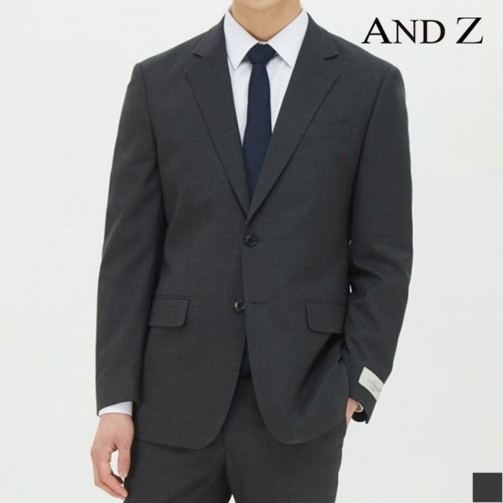 백화점 앤드지 슬림 그레이 2버튼 싱글 데일리 정장자켓 BZB1SB1201GR 248737