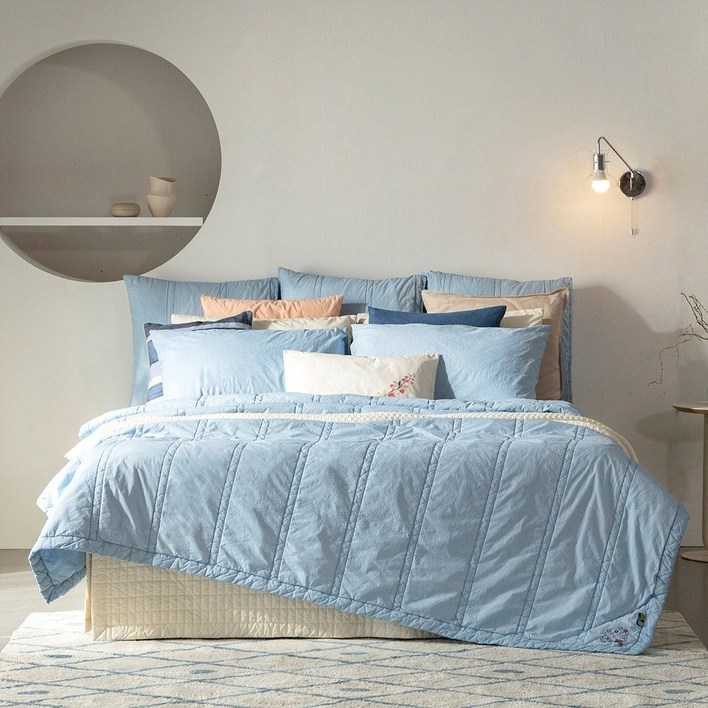 [공식판매처] 박술녀 호주산 도톰양모 순면 이불2장+베개커버2장 (작품명 영화) 슈퍼싱글 퀸 킹 슈퍼킹 / 국내생산 / 빠른배송 / 선물추천 / 선착순특가