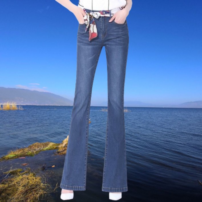 여성 부츠컷 청바지 나팔바지 8UYGF