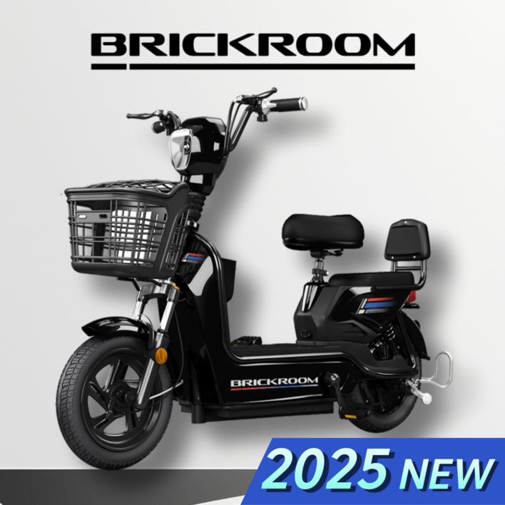 BRICKROOM 3세대 전기 자전거 자토바이 출퇴근 전동 스쿠터 2인용 바이크, 블랙 BRICKROOM 3세대 전기 자전거 자토바이 출퇴근 전동 스쿠터 2인용 바이크, 블랙
