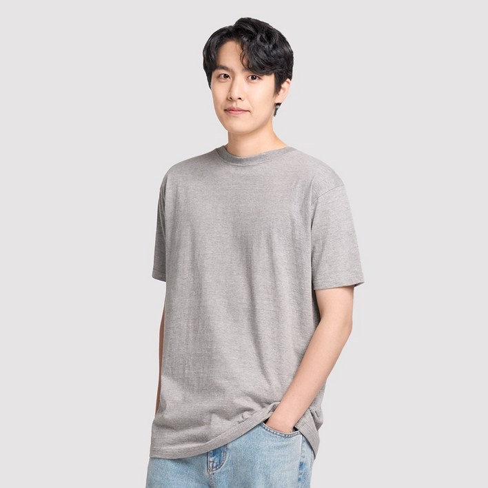 (1+1+1) 남녀공용 순면100% 무지 라운드 반팔 무지티 기본티 티셔츠 흰티 면티 반팔티