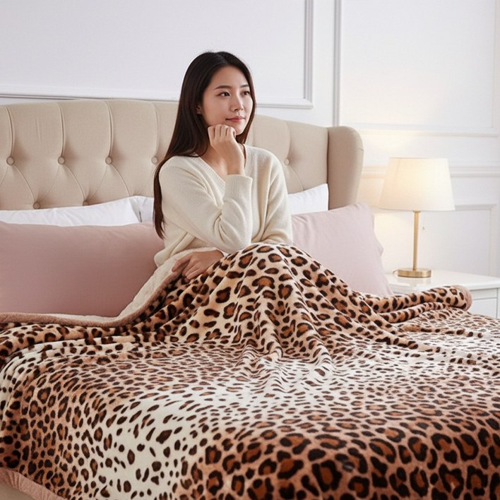 LareinaT 특대형 겨울 밍크담요 할머니담요 블랭킷 호랑이 옛날이불