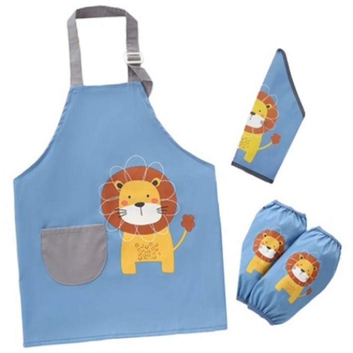 날씨요정 앞치마세트 두건 팔토시 미술가운