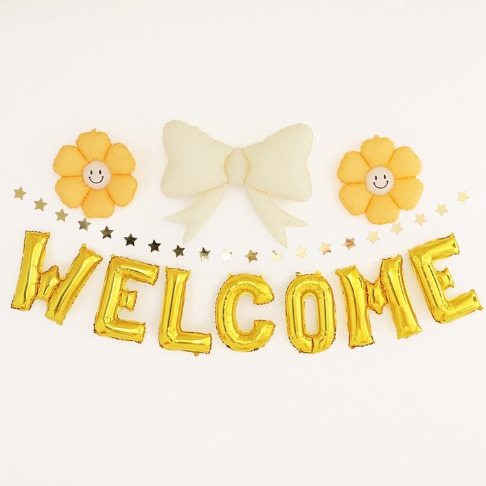 WELCOME 웰컴 풍선세트 환영이벤트 축하 파티
