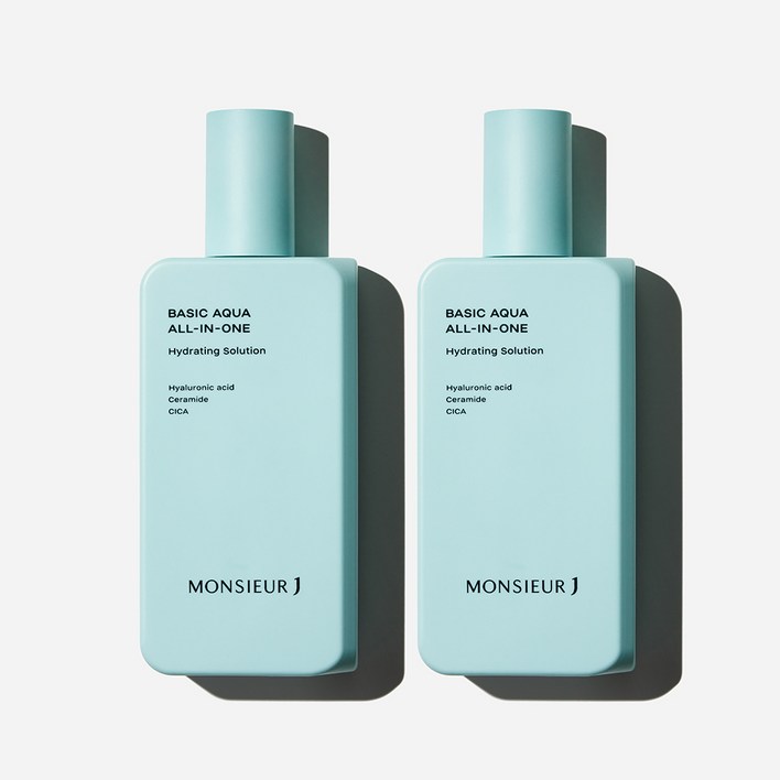 [공식 판매처] 베이직 아쿠아 올인원 단품 / 수분진정 남자 화장품, 200ml, 2개