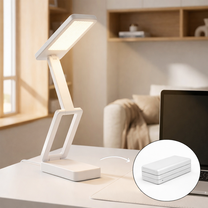 Keebright LED 책상 스탠드 접이식 터치식 3단 조광 각도조절 학습용 독서등