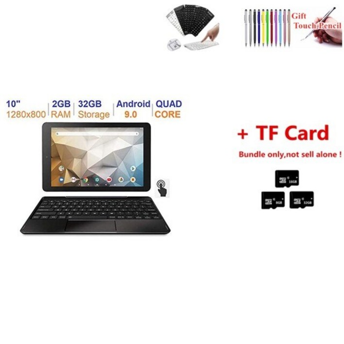 가성비태블릿 인강용태블릿 저렴한태블릿 미니태블릿  Galavey 2in1 미니 노트북 10.1-인치 Android 9.0 쿼드 코어 2GB RAM 32GB ROM 1280 x 80