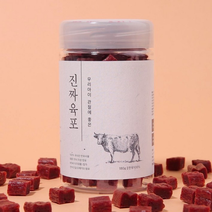 진짜육포 강아지 간식 져키 180g