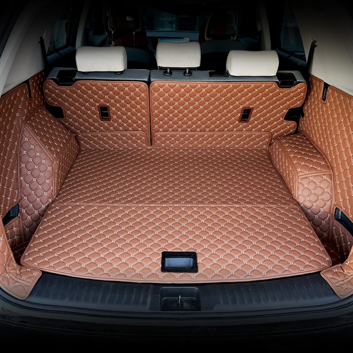 알브이모터스 3D 가죽 퀼팅 토레스EVX 전용 풀커버 등커버 사이드 트렁크 풀세트 트렁트 도어 포함, 블랙골드스티치, LED유