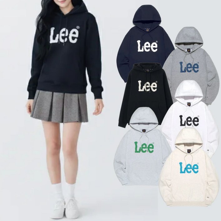백화점입고 리 LEE 후드 티셔츠 빅 트위치 로고 색상6종 택1