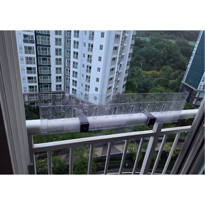 유성엔피 비오나비 B TYPE 창문 빗물막이 베란다 난간대 빗물튐 환기 간편설치 빗물 유입 차단 비막이, B TYPE, 1개