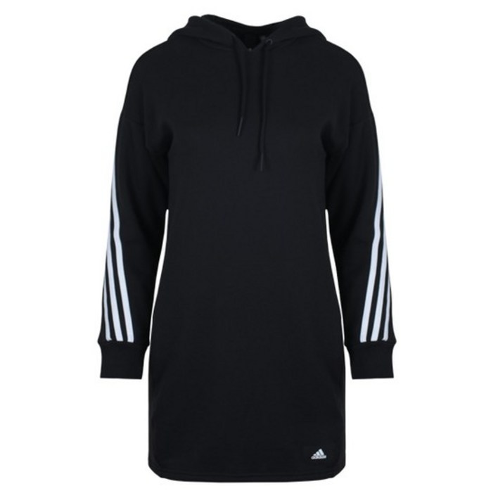 여성 퓨쳐아이콘 롱 후드 원피스 GU9699