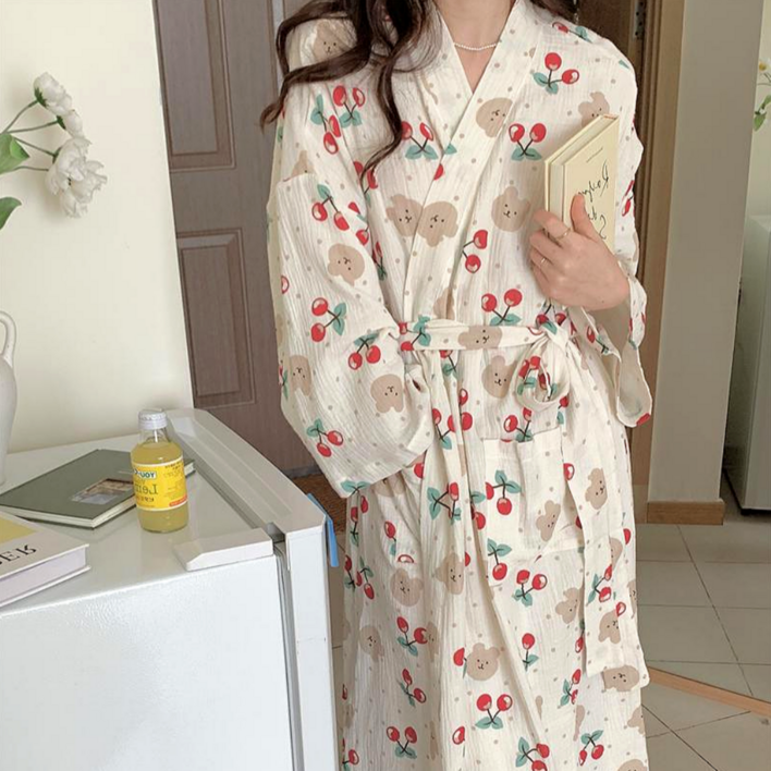 엘리무아 체리베어 샤워가운목욕가운잠옷로브