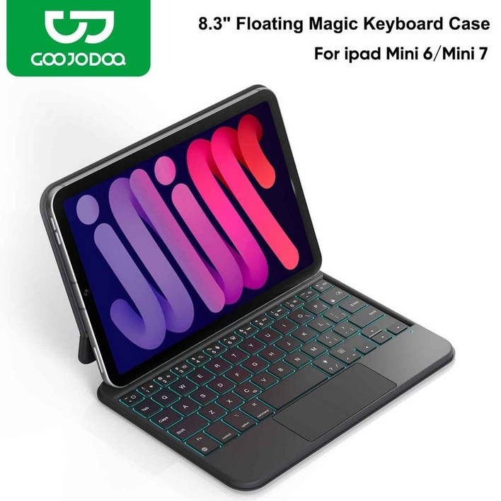 구조독 매직키보드 미니 7세대 호환 8.3인치 무선키보드 아이패드키보드케이스, 블랙, 1개