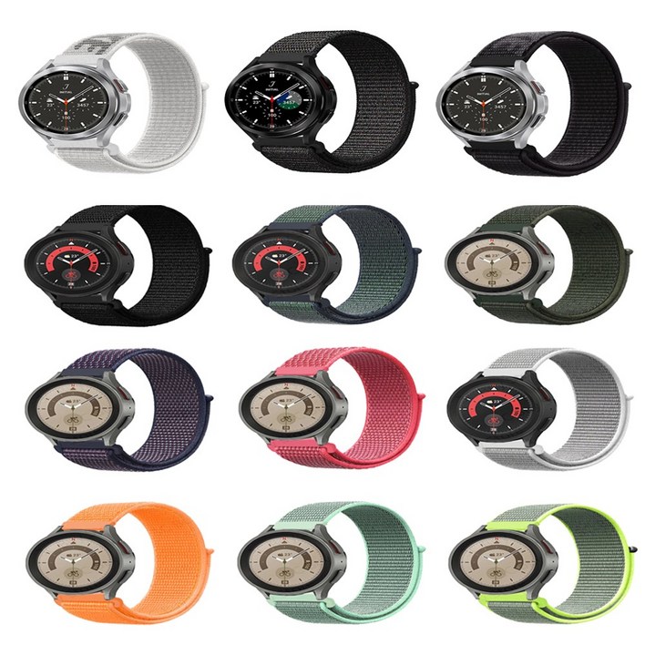 기어S2 S3 클래식 프론티어 스포츠 벨크로 찍찍이 시계줄 스트랩 밴드 SMR735732600SMR770R775R760R765 호환, 02.네이비