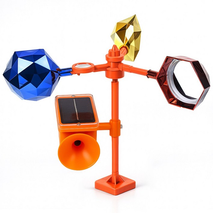 조류 퇴치 비둘기 까치 까마귀 퇴치기 자석형바람개비태양광확성경보기, 1세트