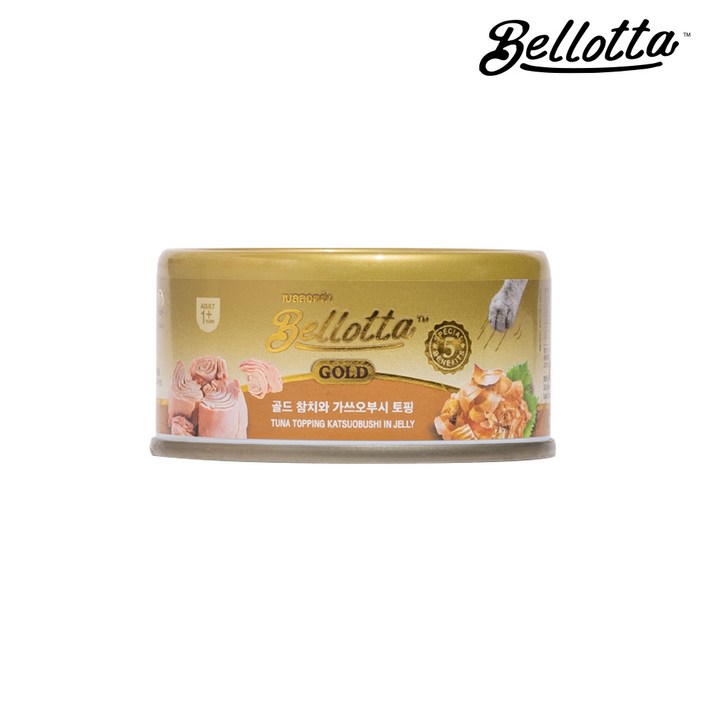 벨로타 캣 프리미엄 골드캔 참치, 가쓰오부시, 85g, 24개