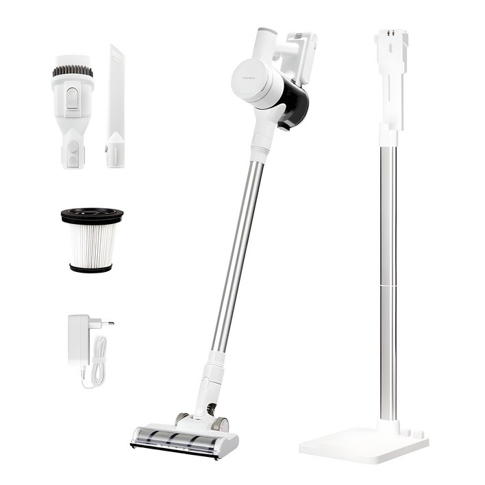 홈리아 BLDC 무선 청소기 충전거치대 세트 220BL, 화이트  그레이, 220BL