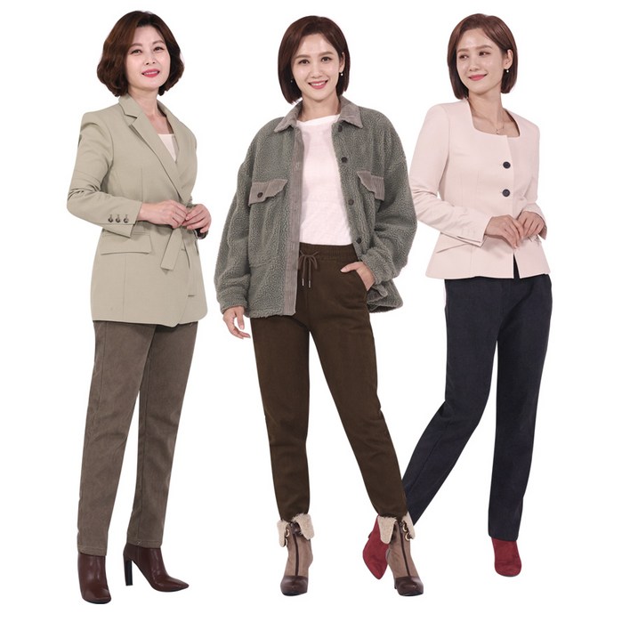 따시따시 강열바지 3종 세트 골덴바지 기모