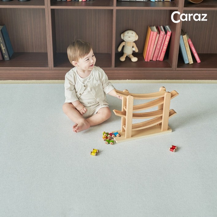 카라즈 돌돌이 PVC 롤매트 폭140cm 두께2.2cm 층간소음 생활방수 거실 아기 안전 놀이방 매트, 페브릭그레이, 2.2cm