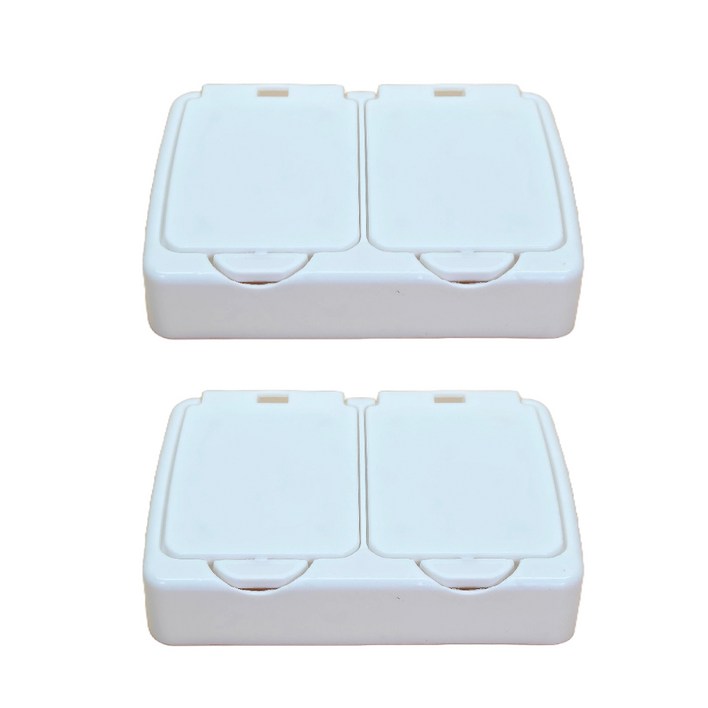 원터치 수납 케이스 다꾸 스티커 보관함 화장대 서랍 소품 수납함 2구, 2개