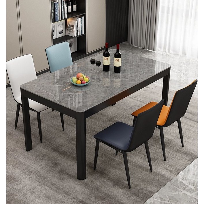 작은 4인용식탁 블랙테이블 호마이카 원형식탁