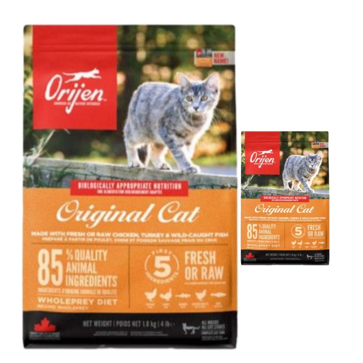 340g 증정 오리젠 오리지날 캣 5.4kg, 5.4kg, 닭, 1개