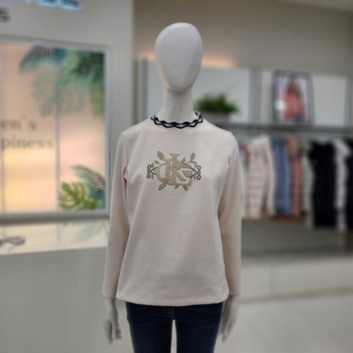 크로커다일레이디 CLDWTS203BE원포인트라운드티셔츠JK