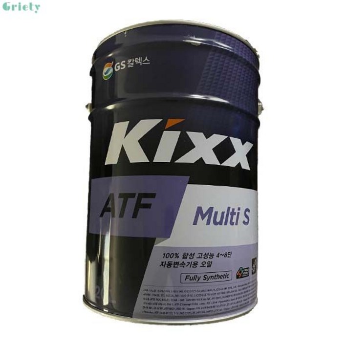 킥스 GS칼텍스 KIXX ATF MULTI S 20L 멀티 자동미션오일 48단 11203542, 1개, ATF 멀티 S 킥스 GS칼텍스 KIXX ATF MULTI S 20L 멀티 자동미션오일 48단 11203542, 1개, ATF 멀티 S